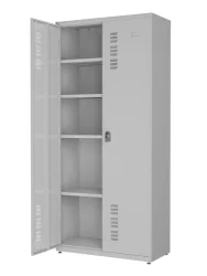 Armário Montável com Fechadura – 409 - 2 portas - 4 prateleiras - Medidas: 1900x800x400mm